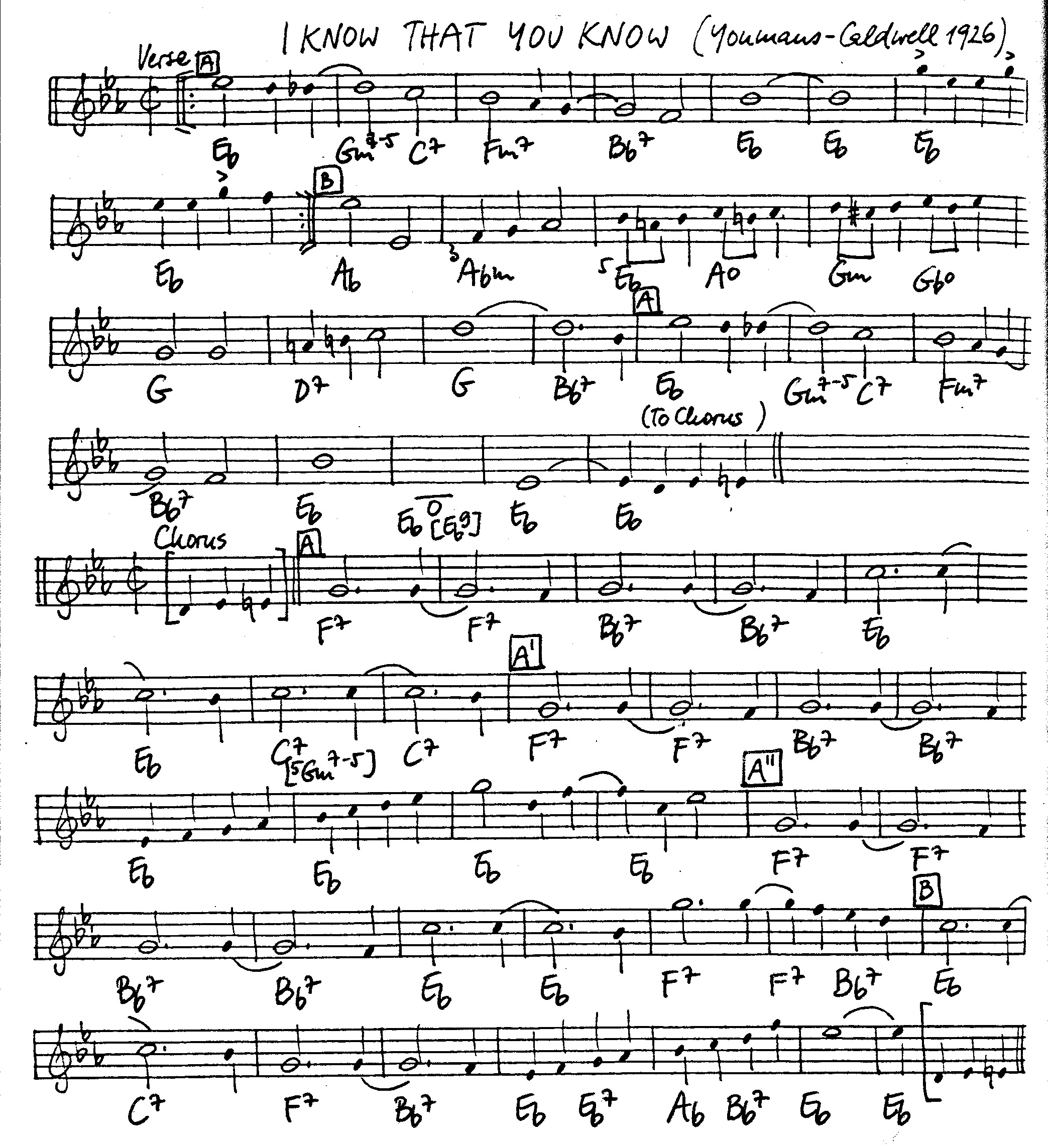 i know that you know leadsheet – book us for your next 20s or gatsby event